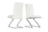 Angora Modern White Dining Chair (Set of 2)