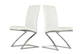 Angora Modern White Dining Chair (Set of 2)