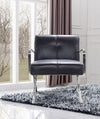 Delano Modern Black Leather Lounge Chair