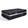 Vdara Modern Black Faux Crocodilian Coffee Table