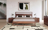Berlin Modern Walnut Bed