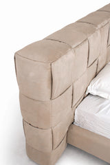 McKamey Modern Beige Fabric Bed