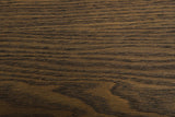Marcia Mid-Century Tobacco and Antique Brass Dining Table