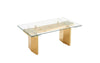 Nassim Glam Glass Extendable Dining Table