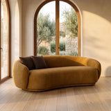 Andrew Modern Orange Fabric Sofa