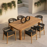 Kamari Outdoor Natural Teak Dining Table