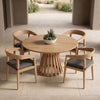 Sintra Outdoor Grey Olefin + Eucalyptus Dining Chair