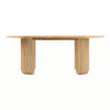 Jacobson Modern Natural Acacia Oval Dining Table