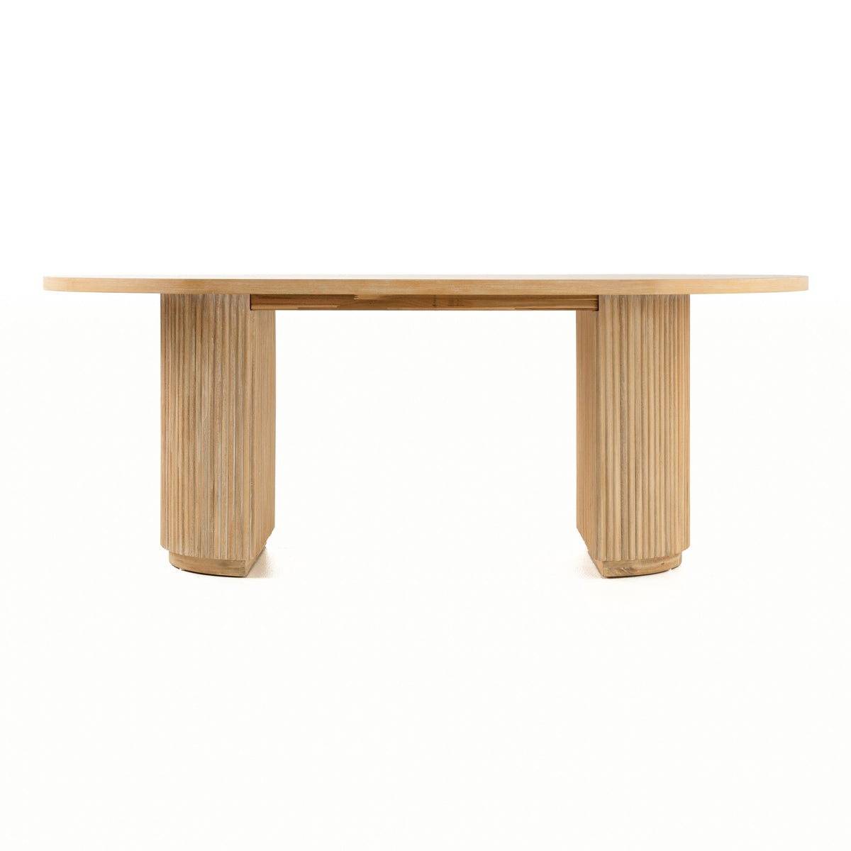 Jacobson Modern Natural Acacia Oval Dining Table
