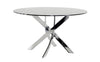 Pyrite Modern Round Glass Dining Table