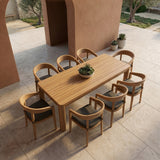 Evora Outdoor Eucalyptus Rectangular Dining Table