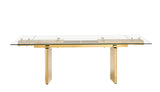 Nassim Glam Glass Extendable Dining Table