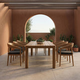 Evora Outdoor Eucalyptus Rectangular Dining Table