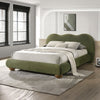 Furniture of America Finamore Bed Olive Green Velvet
