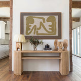 Jacobson Modern Natural Acacia Console Table