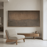 Vance Modern Sand Fabric + Wood Accent Chair