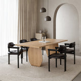 Prado Modern White Oak Dining Table