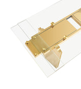Nassim Glam Glass Extendable Dining Table