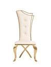 Bonnie Modern Beige Velvet & Champagne Gold Dining Chair (Set of 2)