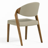 Arlo Mid-Century Beige & Walnut Dining Chair (Set of 2)