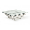 Upton Modern Square Glass Coffee Table