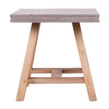 Civic Modern Concrete & Acacia End Table
