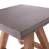 Civic Modern Concrete & Acacia End Table