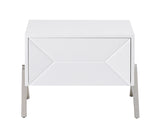  Mielcasa | White Modrest Candid Modern White Nightstand | SKU VGVCN1109 | MPN: 72983 | Free Delivery & Free Return