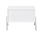 Candid Modern White Nightstand