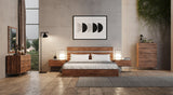 Eastern King Lorenzo Italian Modern Light Oak 4-Piece Bedroom Set