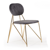 Carol Modern Grey Fabric Dining Chair (Set of 2)