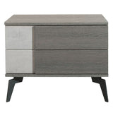 Palermo Italian Modern Faux Concrete & Grey Bedroom Set