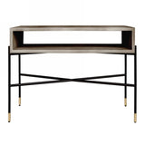 Walker Modern Concrete & Metal Console Table