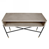 Walker Modern Concrete & Metal Console Table