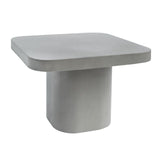 Flores Modern Grey Concrete End Table
