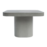 Flores Modern Grey Concrete End Table