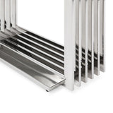Kingsley Modern Marble & Stainless Steel Console Table