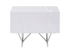  Mielcasa | White Modrest Chrysler Modern White Nightstand | SKU VGVCN8978-WHT | MPN: 75856 | Free Delivery & Free Return