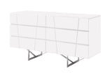  Mielcasa | White Modrest Chrysler Modern White Dresser | SKU VGVCJ8978-D-WHT | MPN: 75857 | Free Delivery & Free Return
