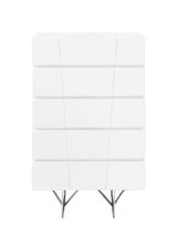 Mielcasa | White Modrest Chrysler Modern White Chest | SKU VGVCJ8978-5H-WHT | MPN: 75858 | Free Delivery & Free Return