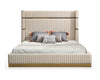  Mielcasa | Beige Modrest Sterling Modern Beige Bonded Leather & Gold Bed | SKU VGVCBD1901-BGE | MPN: 75862|75638 | Free Delivery & Free Return