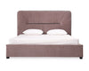  Mielcasa | Grey Modrest Duke Modern Grey Velvet & Black Gun Chrome Bed | SKU VGVCBD1903-GRY | MPN: 75865|75866 | Free Delivery & Free Return