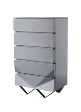 Duke Modern Grey & Black Gun Chrome Chest