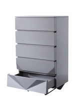 Modrest Duke Modern Grey & Black Gun Chrome Chest