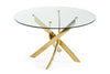  Mielcasa | Other Modrest Pyrite Modern Round Glass Dining Table | SKU VGEWF2133AG | MPN: 75906 | Free Delivery & Free Return