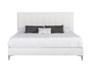  Mielcasa | White Nova Domus Angela Italian Modern White Eco Leather Bed| SKU VGACANGELA-BED | MPN: 75992|75993 | Free Delivery & Free Return