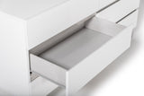 Angela Italian Modern White Eco Leather 4-Piece Bedroom Set