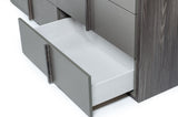 Lucia Italian Modern Elm and Matte Grey Dresser