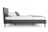 Gaige Eastern King Modern Grey Elm Bed