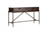  Mielcasa | Brown Modrest Shane Modern Acacia & Brass Console Table | SKU VGNX-MEMPHIS-20181 | MPN: 76275 | Free Delivery & Free Return